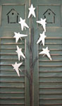 Large Antique White Star Pick-