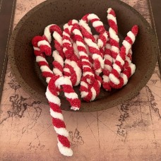 Chenille Candy Canes - Pkg/12 Chenille Candy Canes - Pkg/12